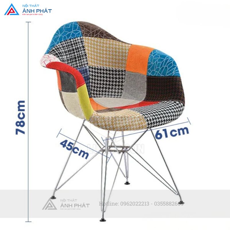 ghe-ca-phe-eames-co-tay-vai-tho-cam-chan-thep-cf20